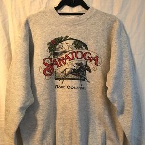 Vintage Saratoga Springs Crew Neck Sweatshirt